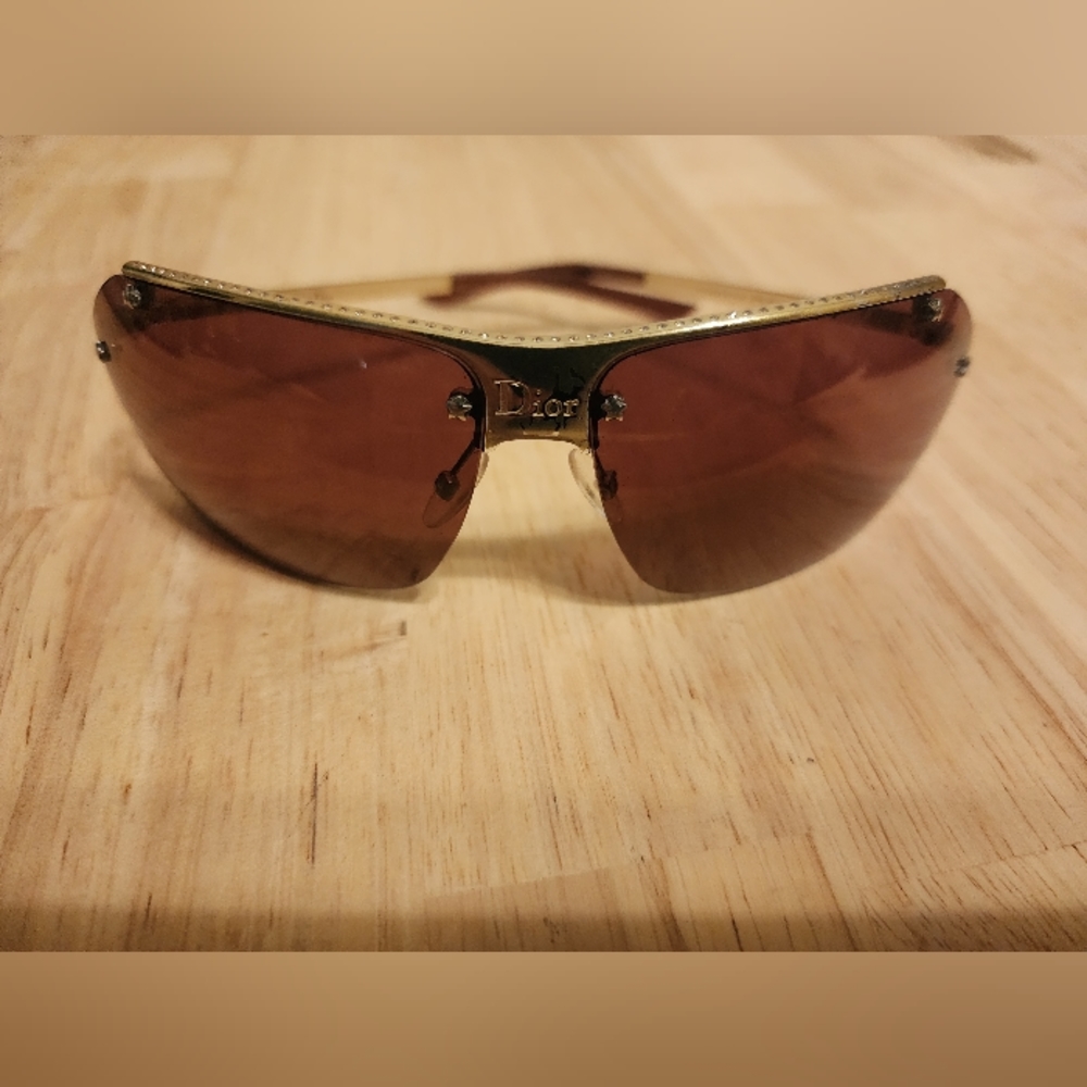 Dior HIT 1 Vintage Y2K sunglasses gold/bronze